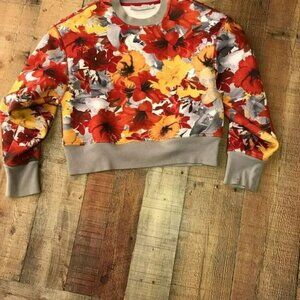 stella mccartney floral sport sweatshirt